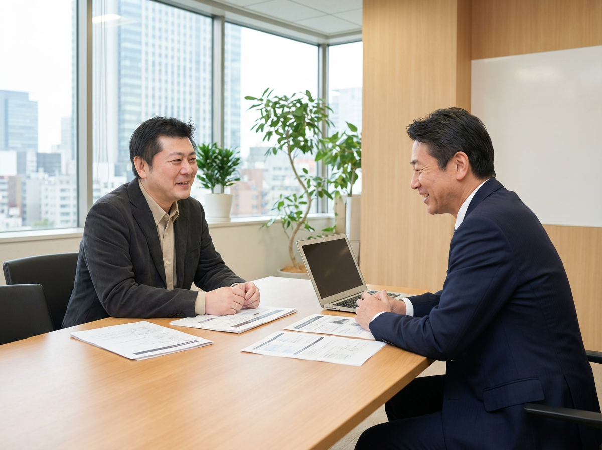 経営者との資金調達相談シーン